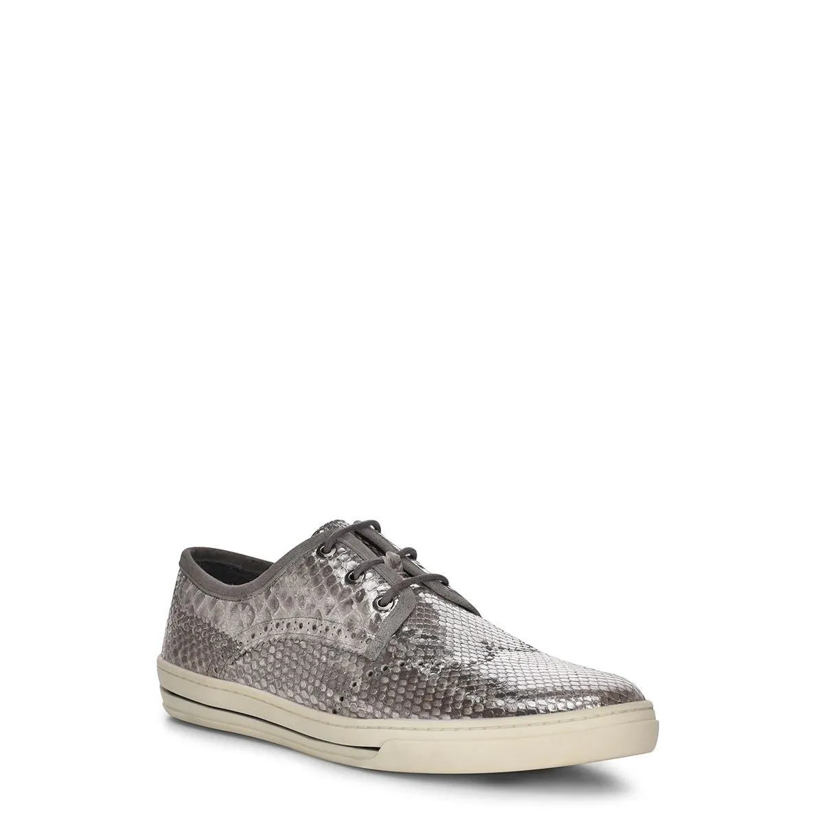 07QPBAB - Cuadra silver casual fashion python derby sneakers for women