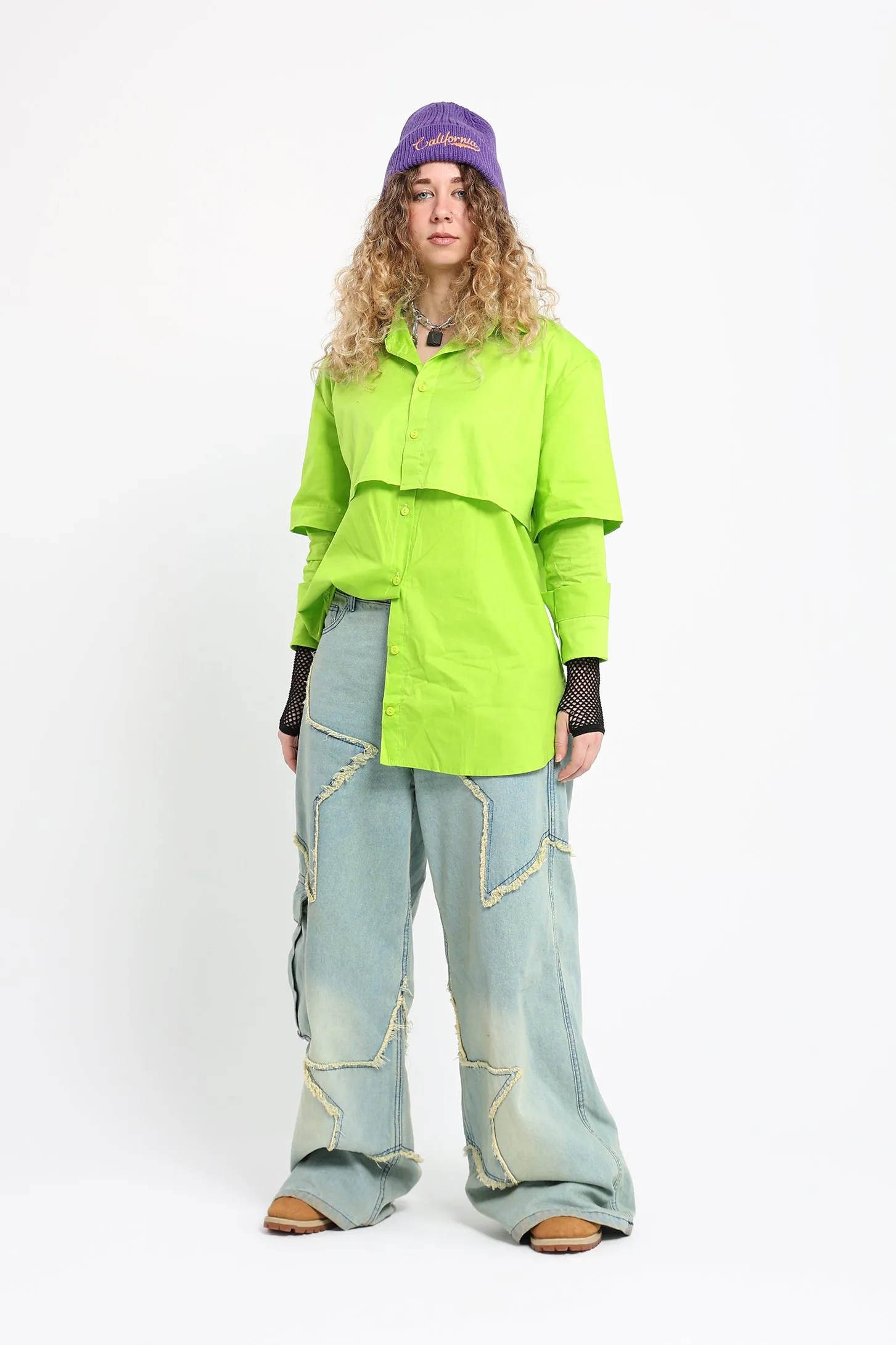 2-Pieces Shirt - Lime Green