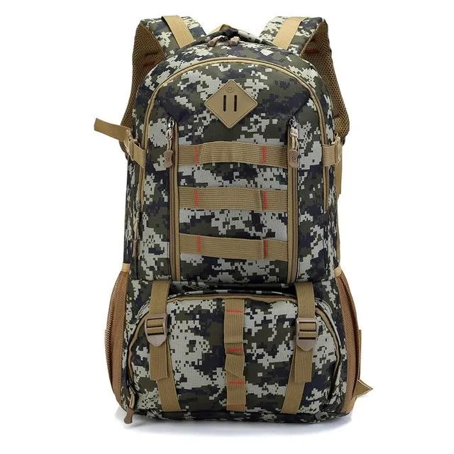 50L Military Camo Waterproof Tactical Backpack for Hiking Hunting Tour