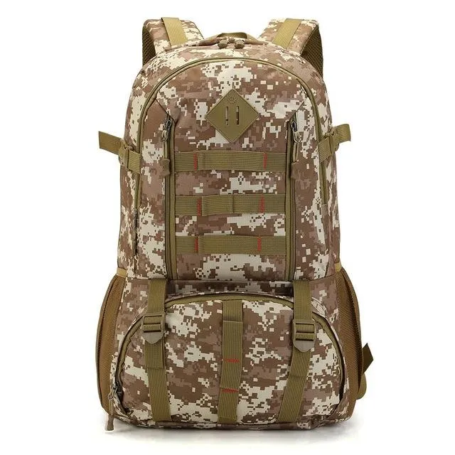 50L Military Camo Waterproof Tactical Backpack for Hiking Hunting Tour