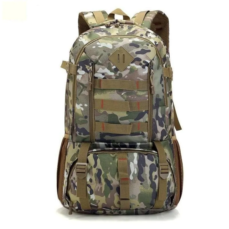 50L Military Camo Waterproof Tactical Backpack for Hiking Hunting Tour