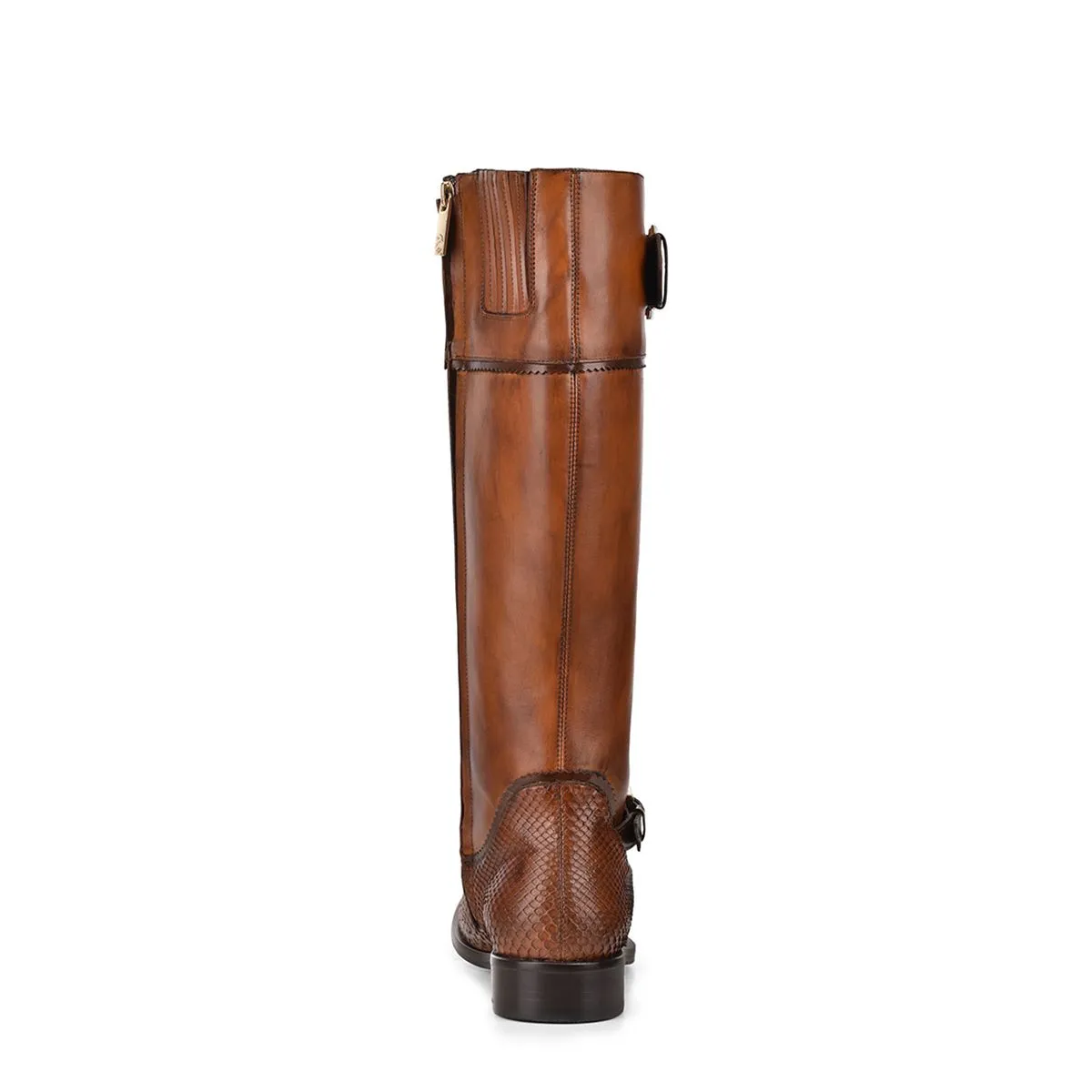 71TPMTV - Cuadra brown casual fashion python boots for women