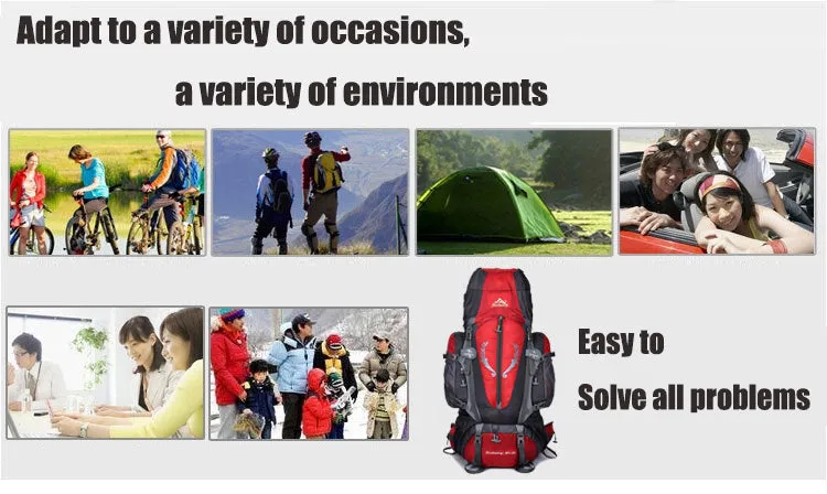 85L Large Outdoor Multi-purpose Outdoor Sports Travel Hiking Unisex Bag