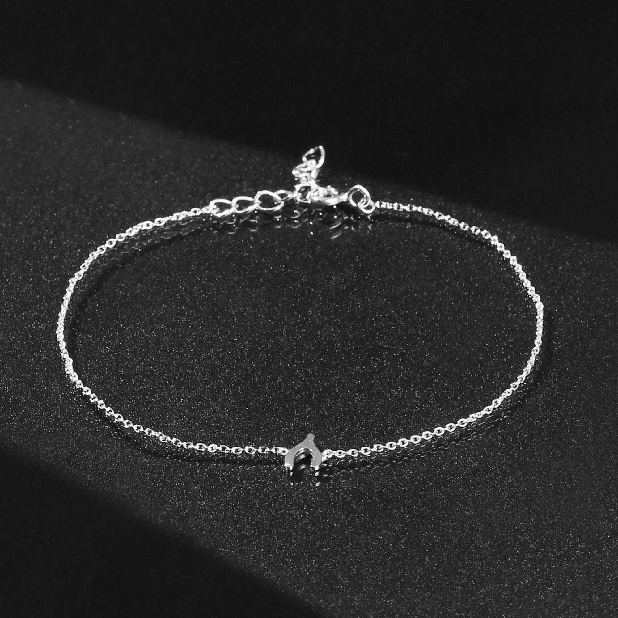 925 Pure Sterling Silver Wishbone Bracelet For Women