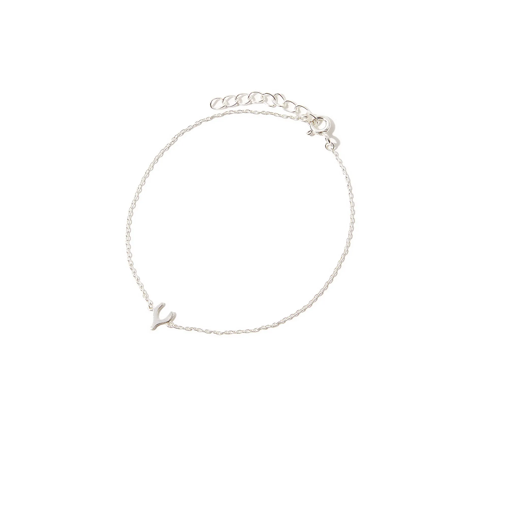 925 Pure Sterling Silver Wishbone Bracelet For Women