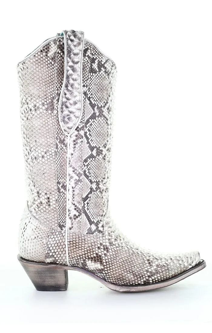 A3798 -  Corral western cowboy python snip boots for women