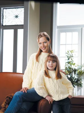 Adult Aran Pullover Pattern