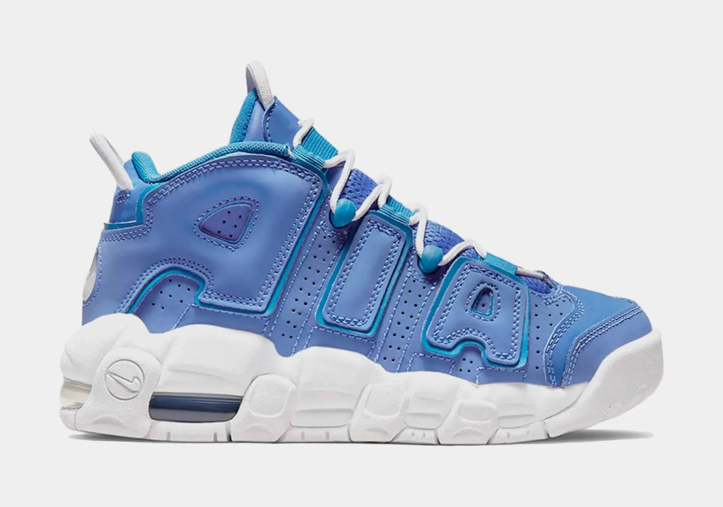 Air More Uptempo Grade School Lifestyle Shoes (Blue)