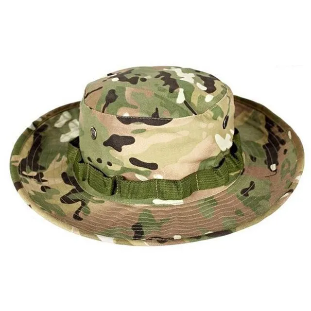 Airsoft Sniper Camouflage Nude Tactical Boonie Bucket Hats for Summer