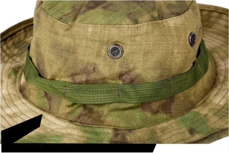 Airsoft Sniper Camouflage Nude Tactical Boonie Bucket Hats for Summer