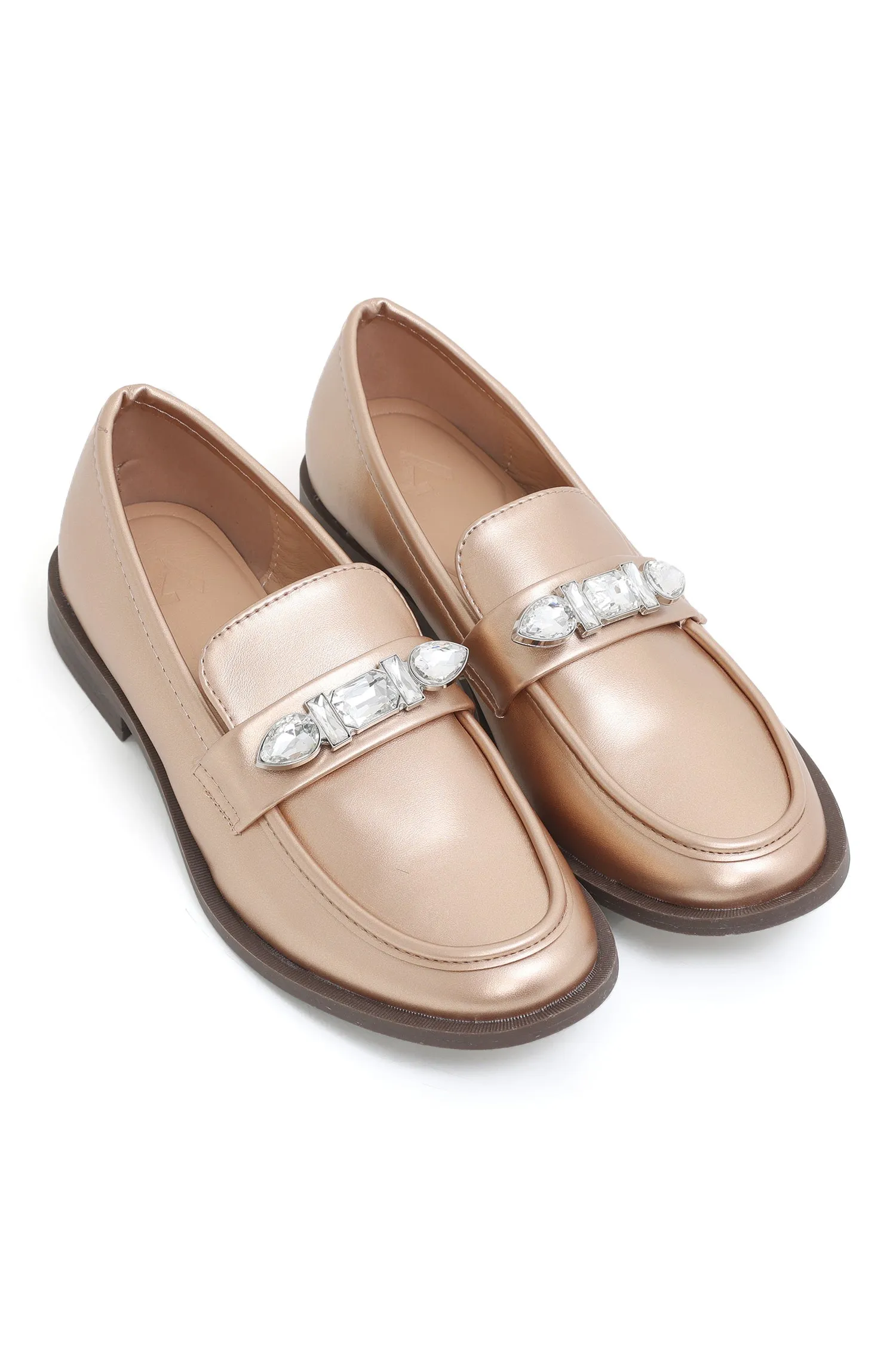 ALMAS SLIPONS-CHAMPAGNE