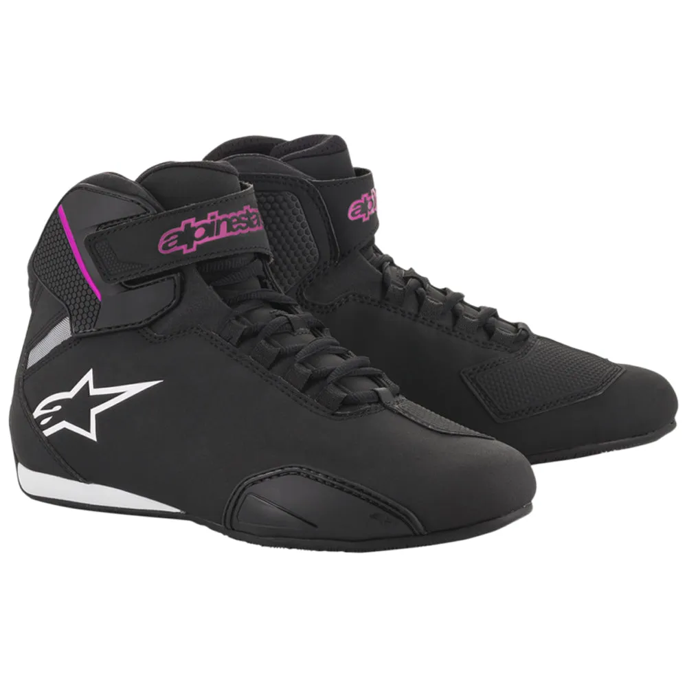 Alpinestars Stella Sektor Women's Motorcycle Shoes Black Fuschsia