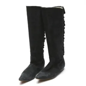 ANTEPRIMA boots black Knee-high boots ANTEPRIMA Lace up Women Used Authentic