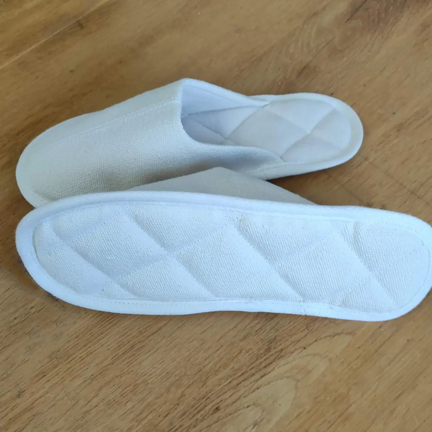 Glue-Free, Elastic-Free, Latex-Free Organic Hemp House Shoes Slippers with 100% Organic Cotton Fleece Lining - Vegan