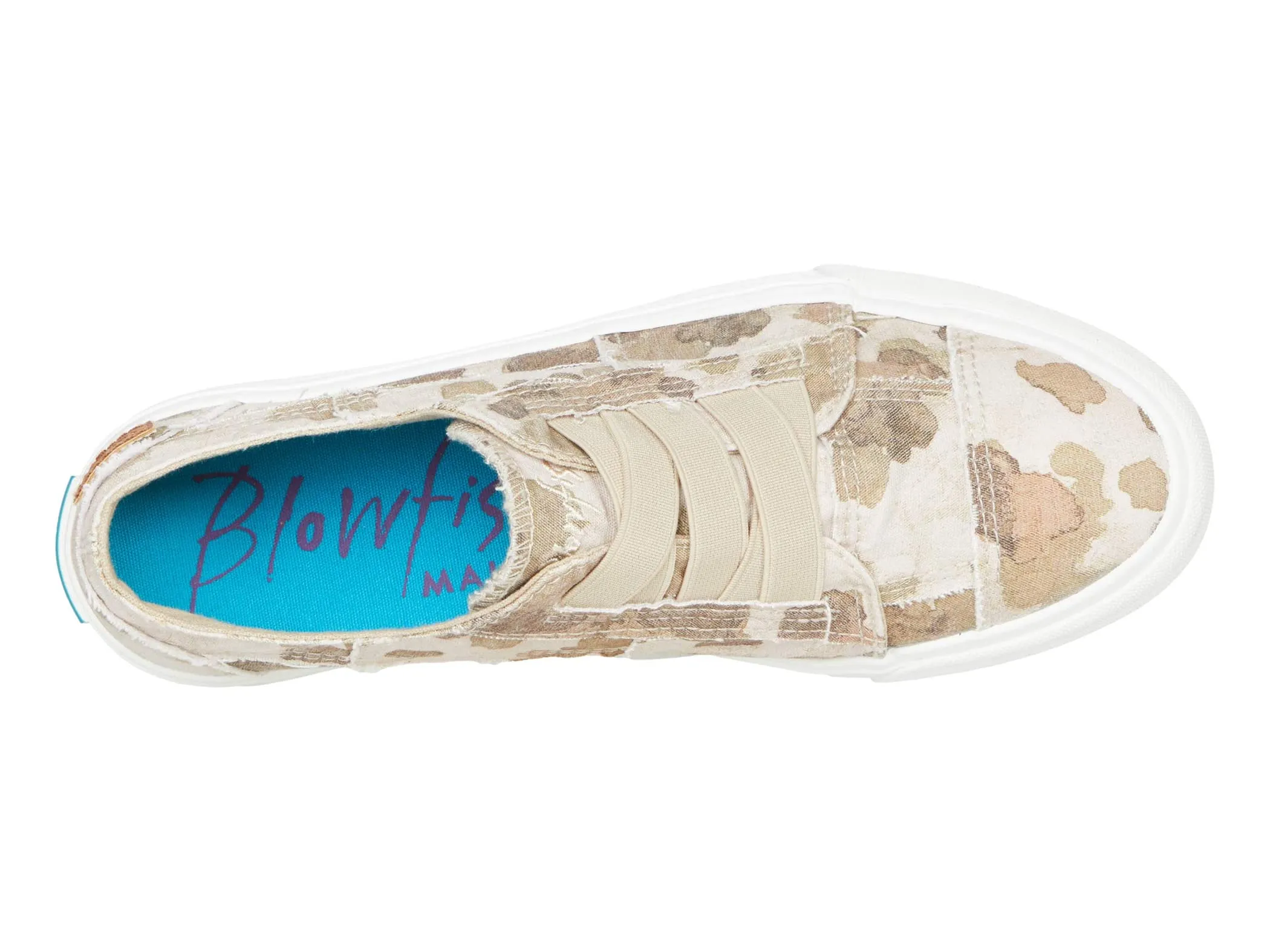 Blowfish Malibu Marley Natural Splatter Camoflauge Canvas Slip On Shoes Sneaker