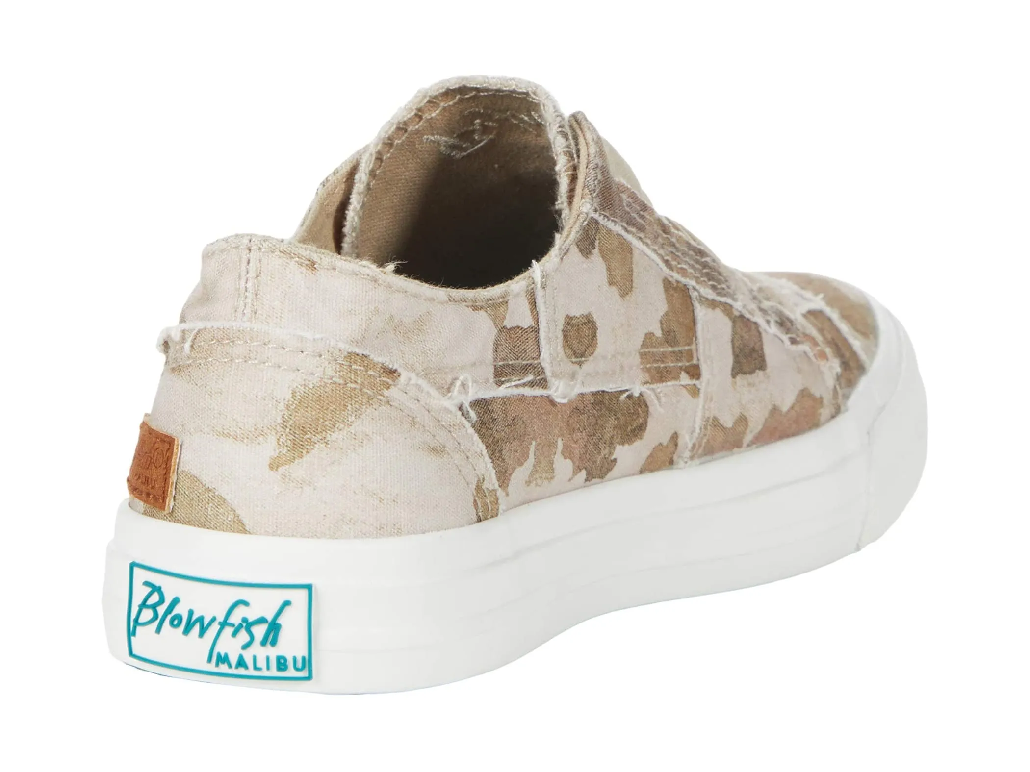 Blowfish Malibu Marley Natural Splatter Camoflauge Canvas Slip On Shoes Sneaker