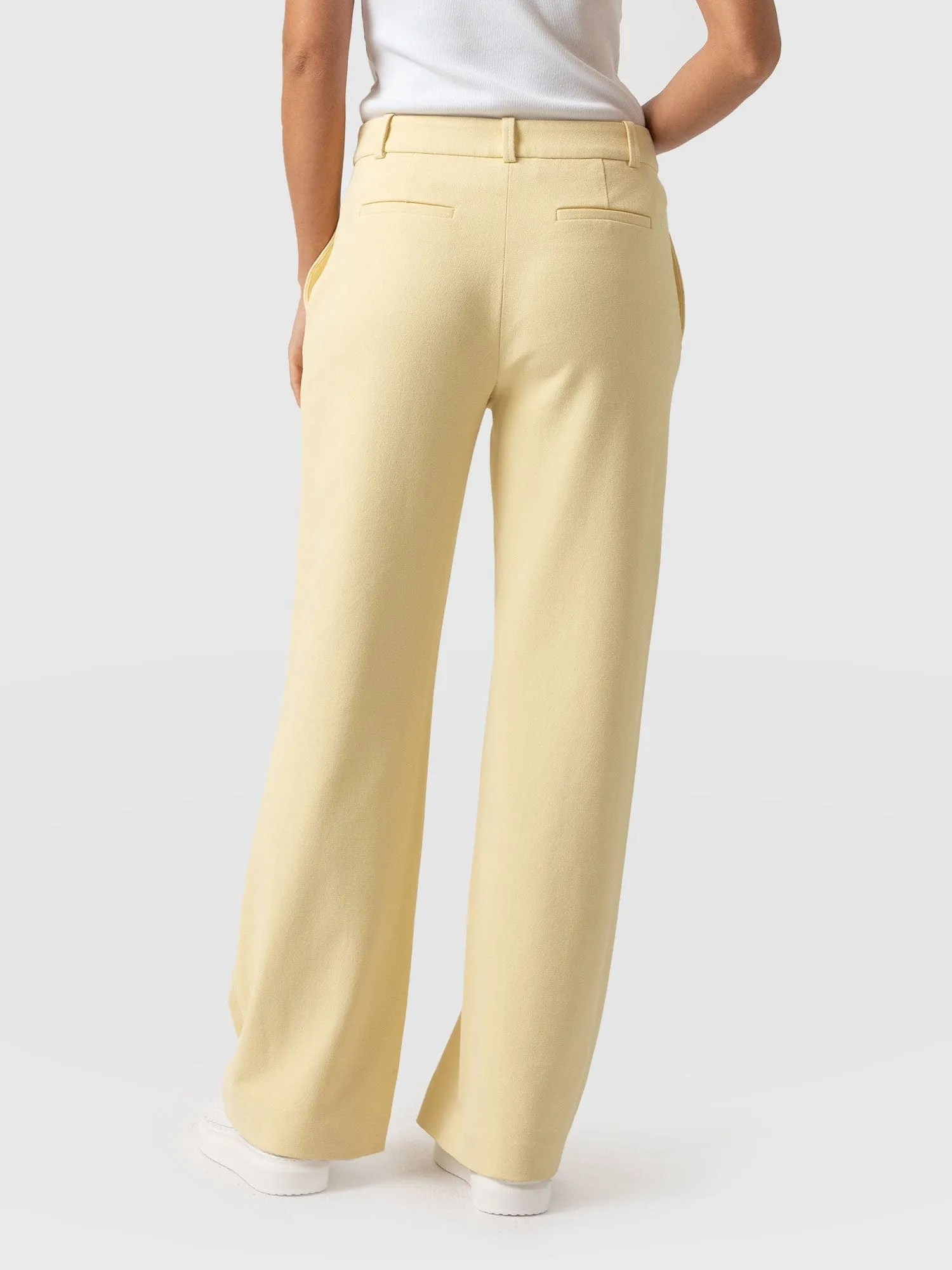 Cambridge Tailored Wide Leg Pant - Yellow