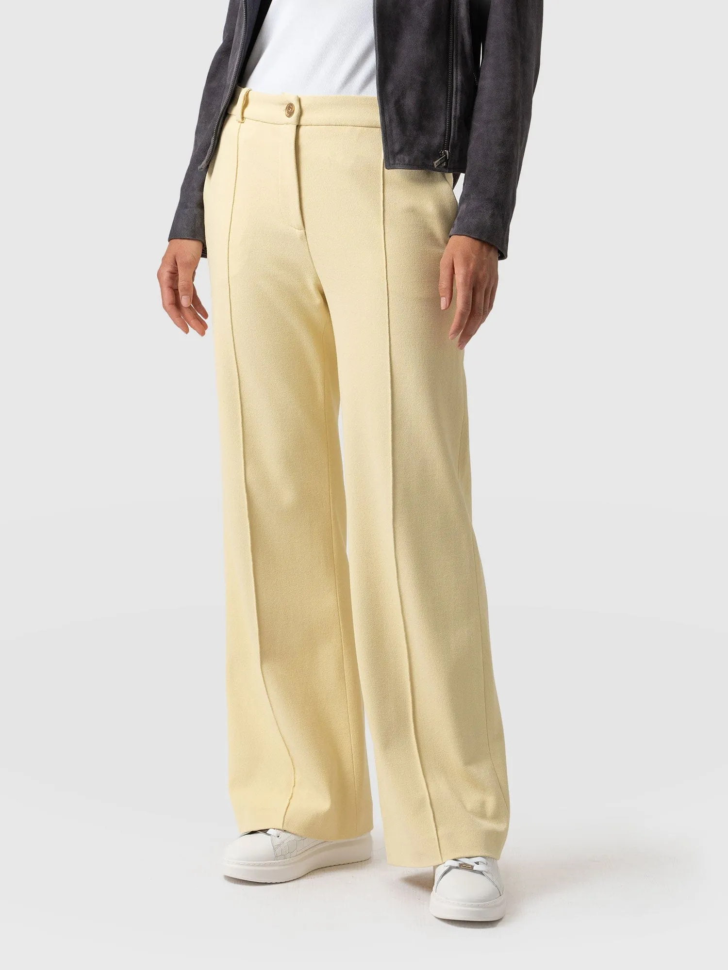 Cambridge Tailored Wide Leg Pant - Yellow