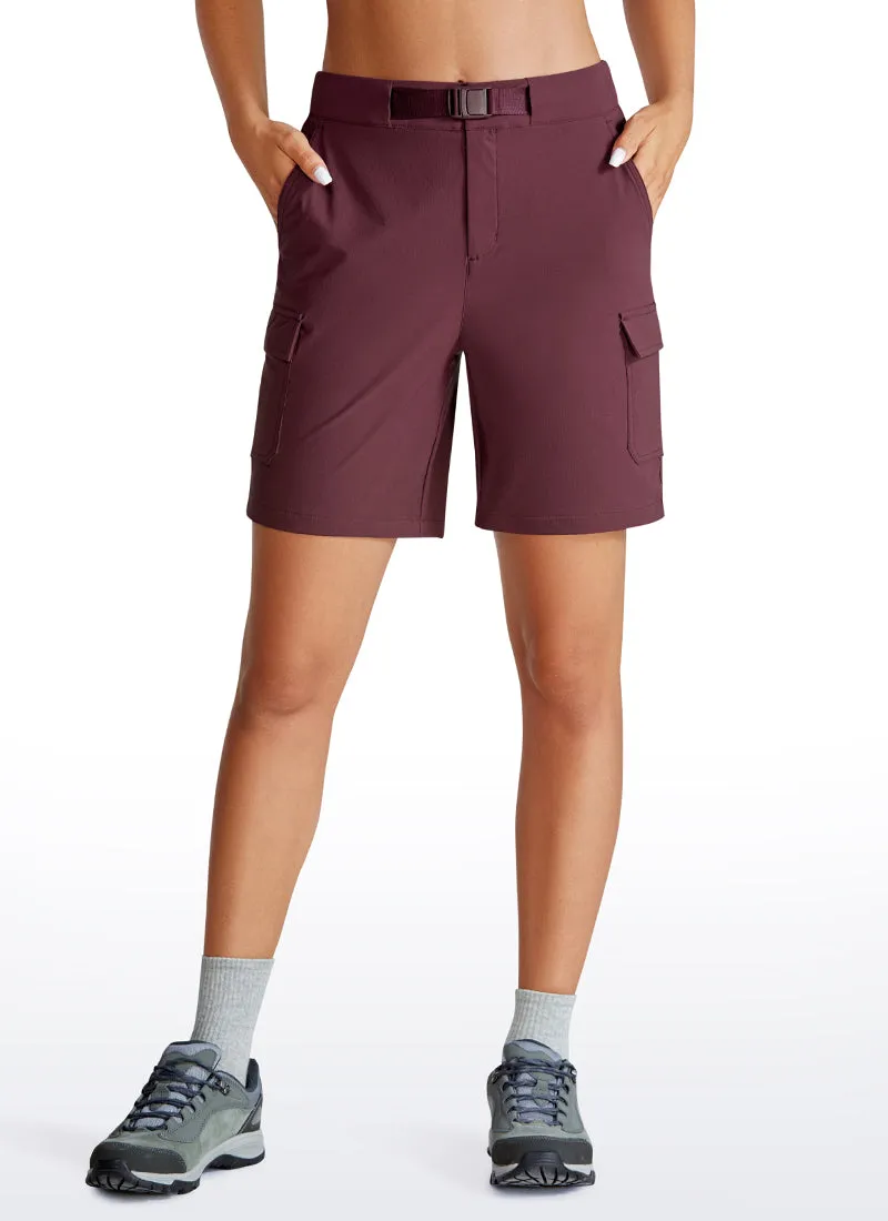 Cargo Mid-Rise Hiking Shorts with Belt Loops 7"