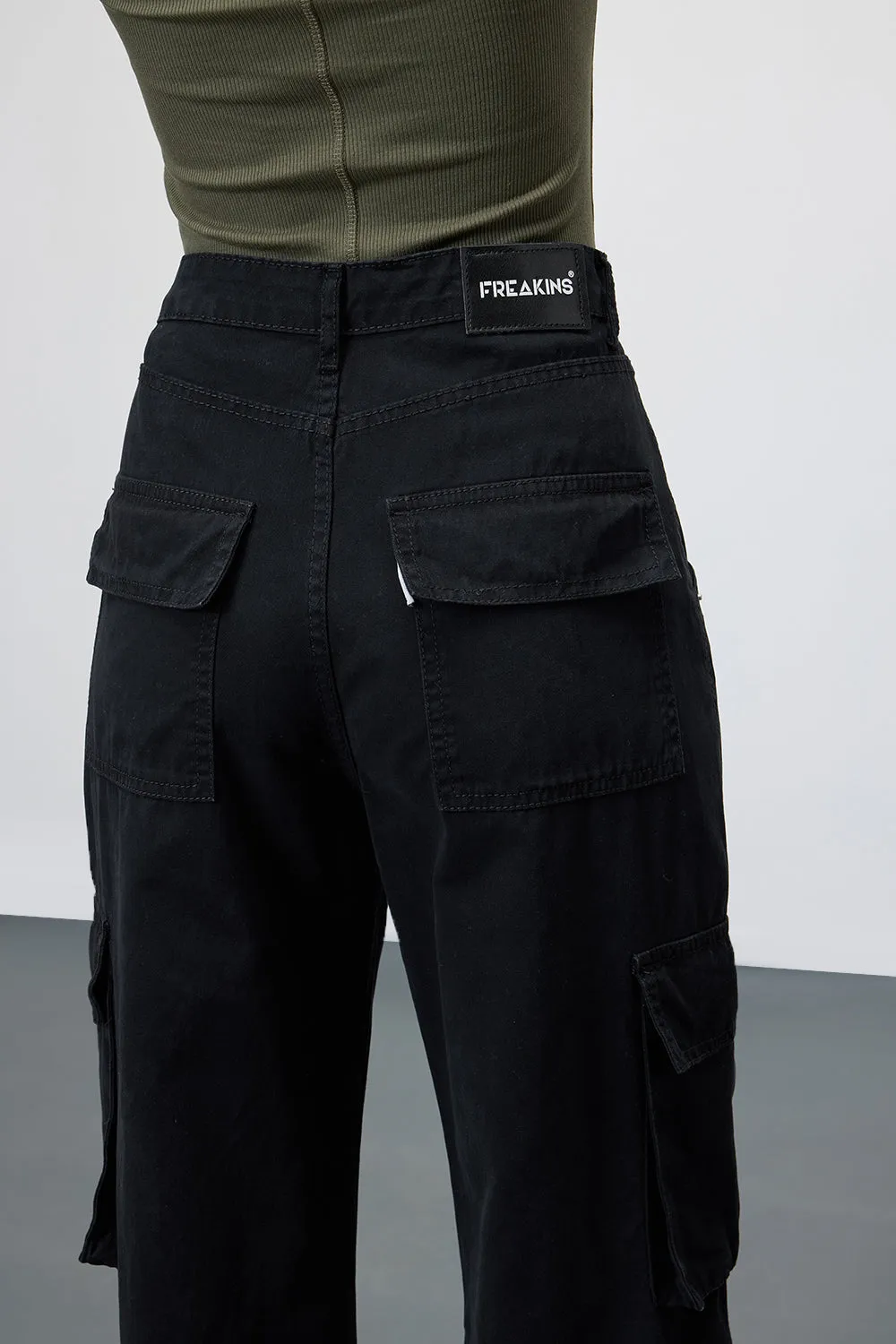 Charcoal Chore Utility Cargo Jeans