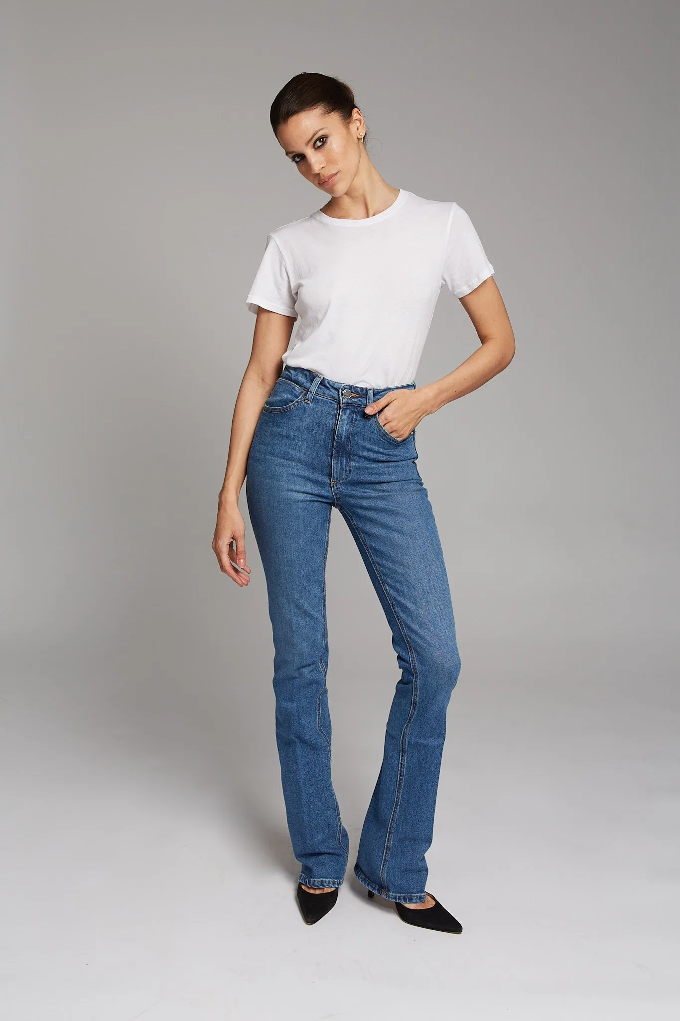 Charlotte Micro Flare Denim