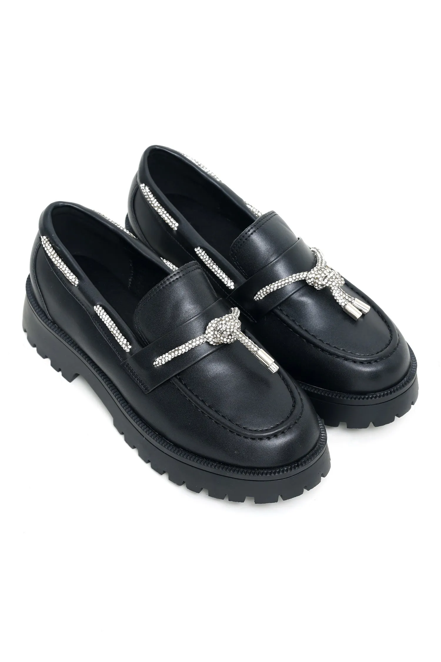 CHUNKY LOAFERS-BLACK