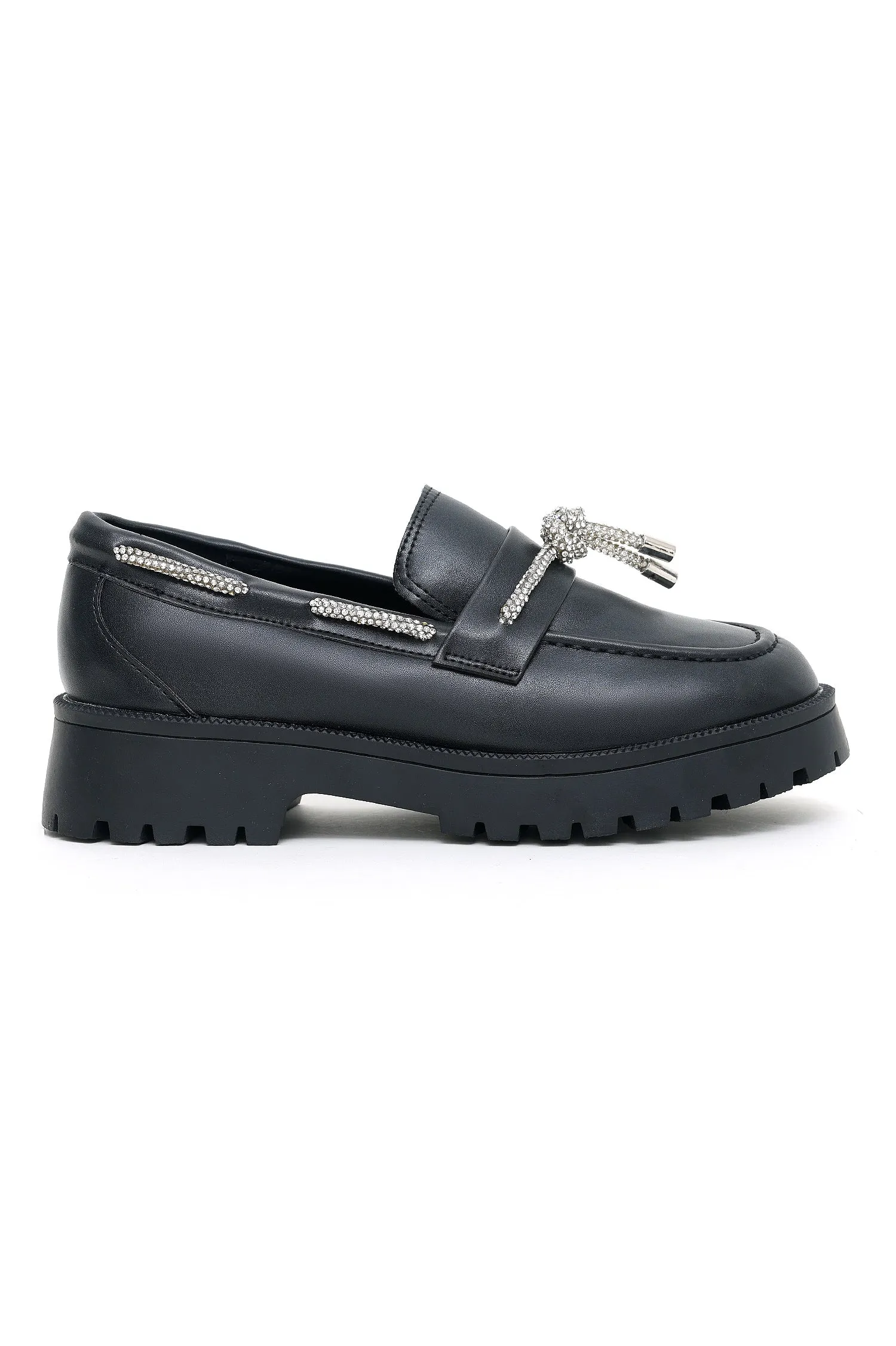 CHUNKY LOAFERS-BLACK