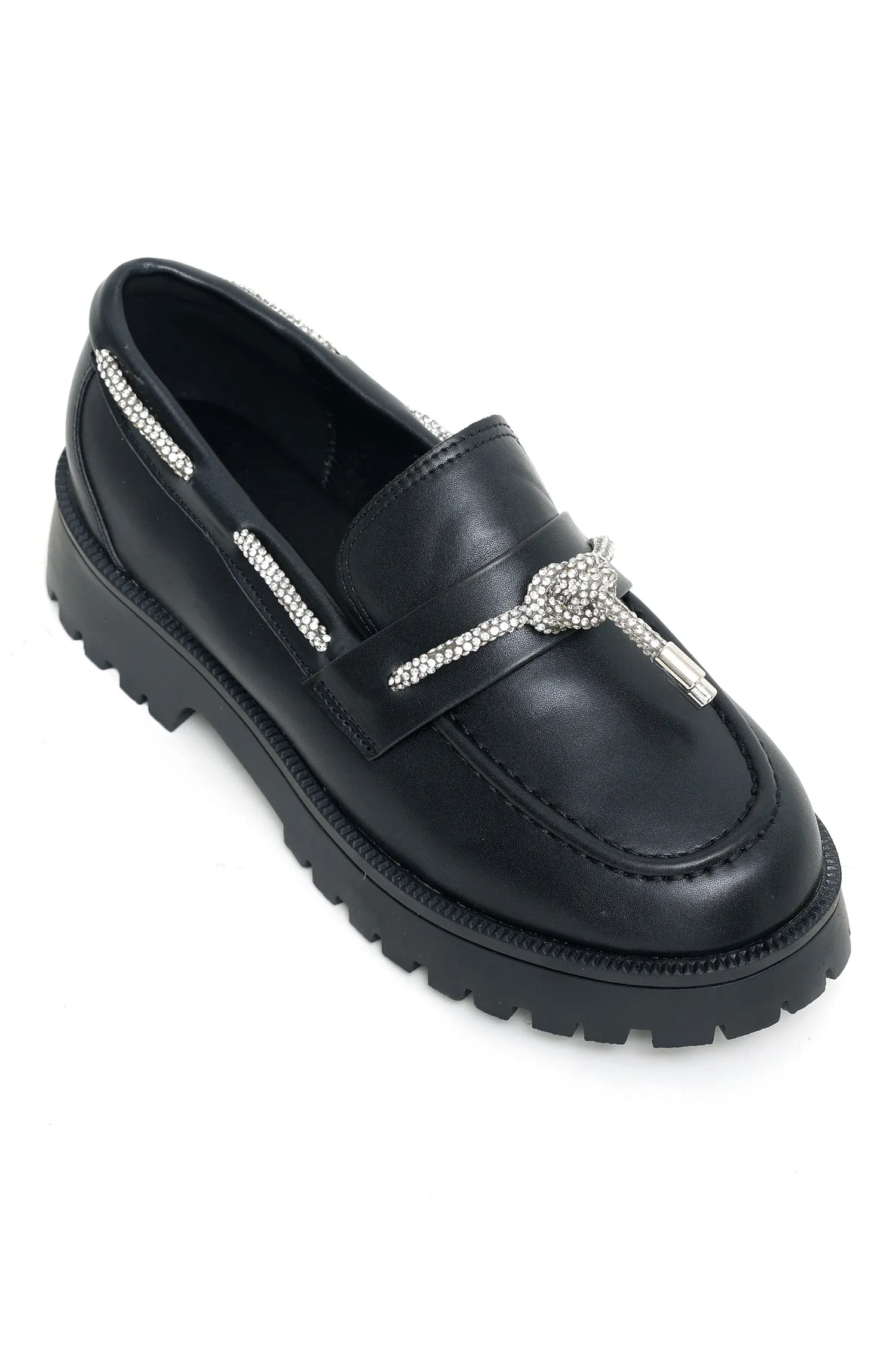 CHUNKY LOAFERS-BLACK