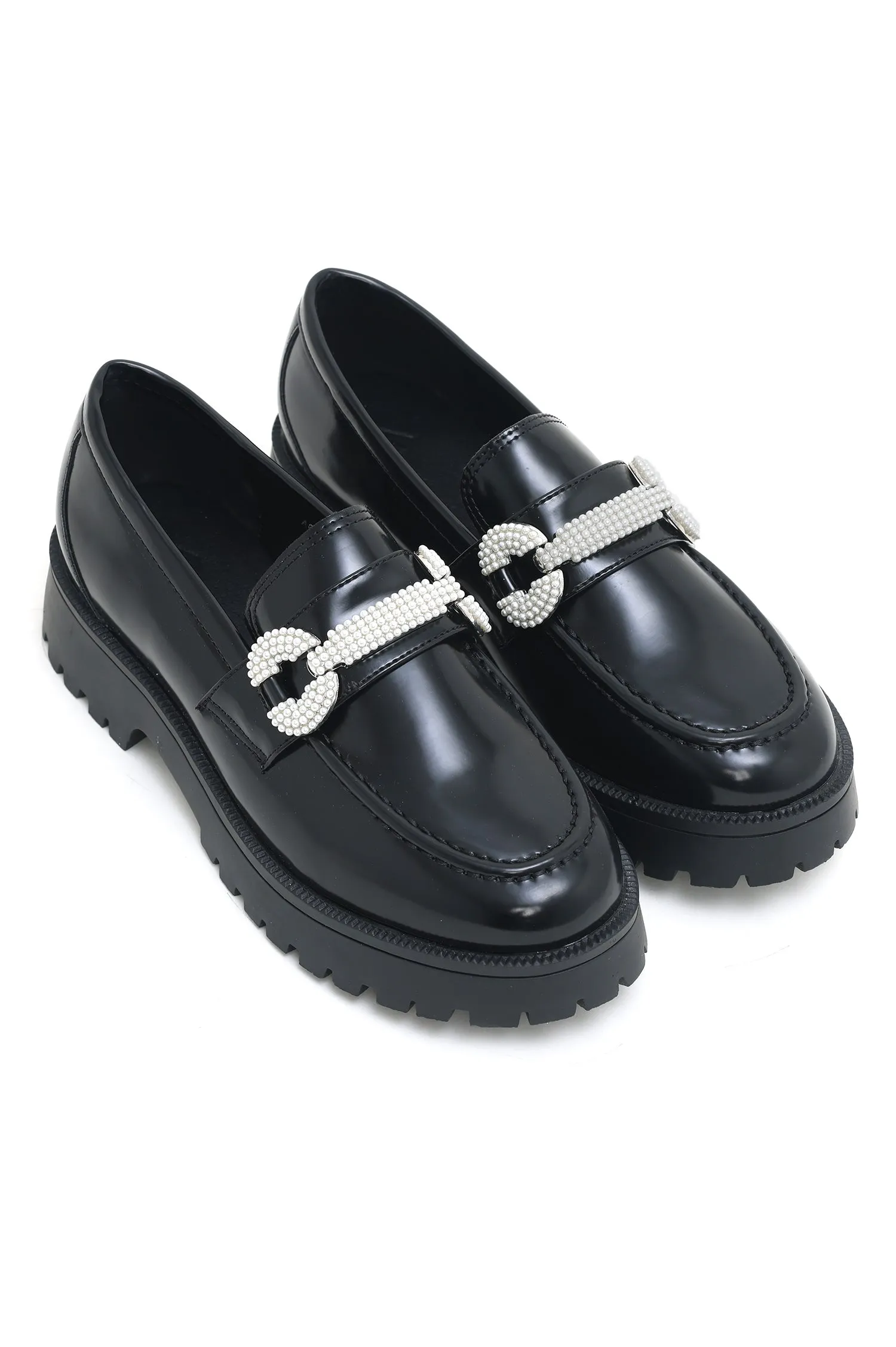 CHUNKY SLIPONS-BLACK