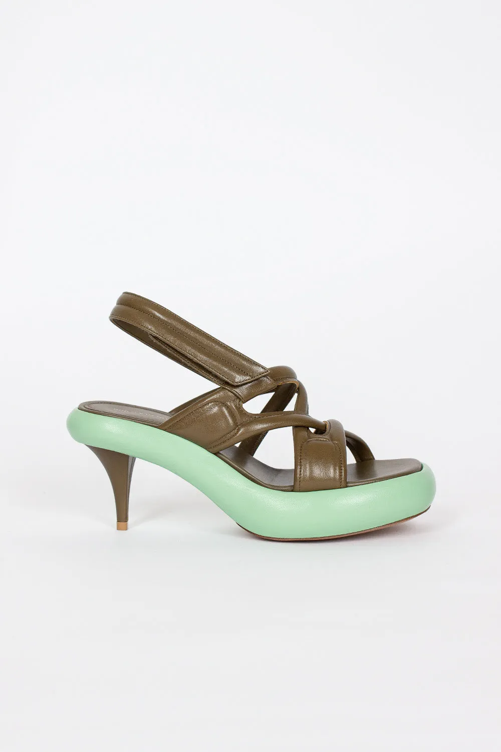 Chunky Sole Heel Green