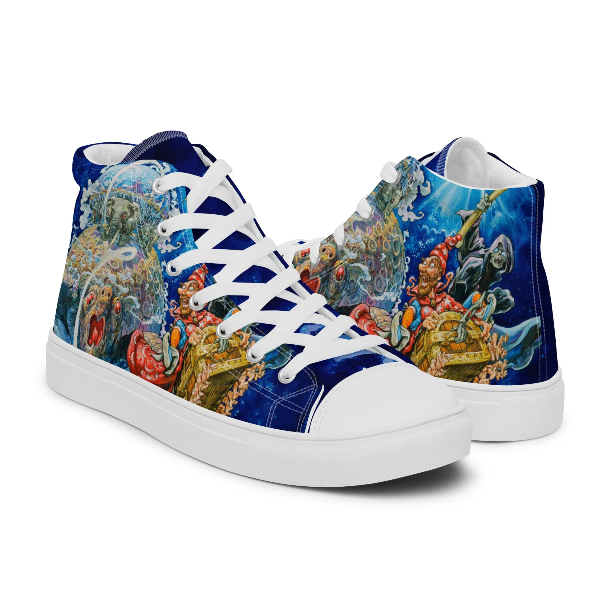 Discworld III Women’s High Top Canvas Shoes - Free Shipping! *US SIZES SHOWN! USE CHART!