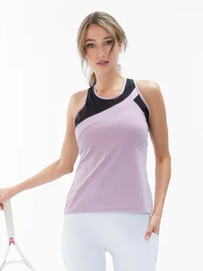 Emma Tank - Lilac/Black