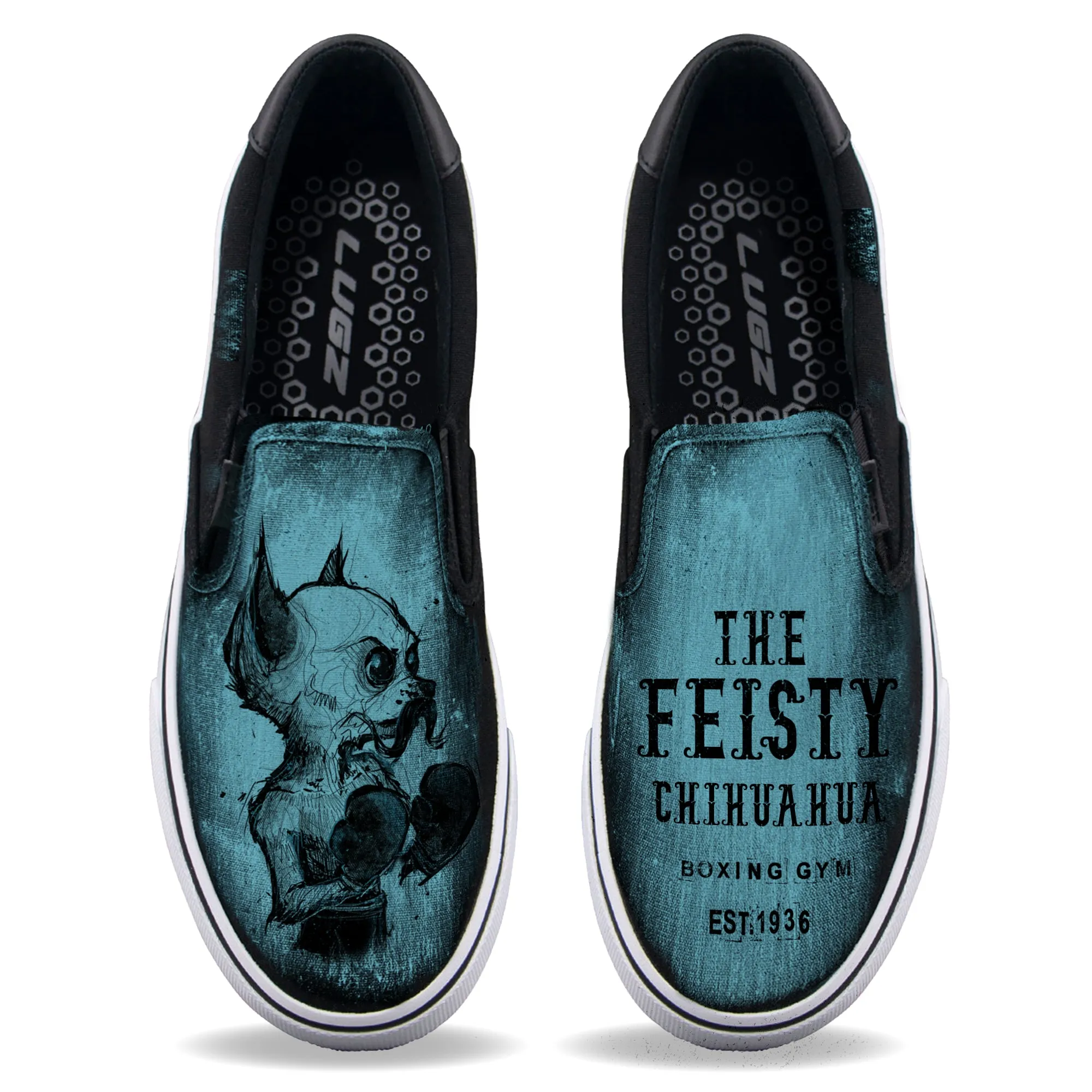 Feisty Chihuahua Unisex Slip-Ons