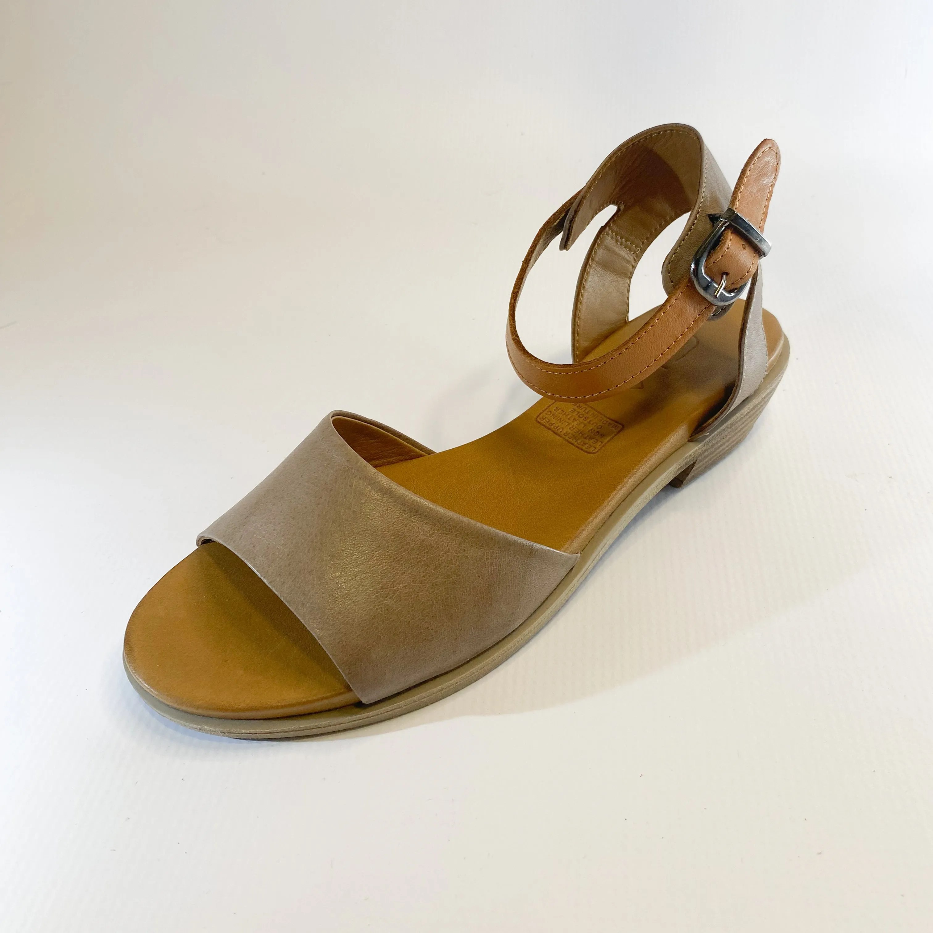 Gia stone leather block heel sandal