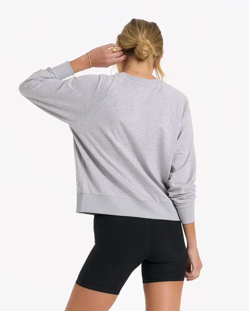 Halo Crew LS: Pale Grey Heather