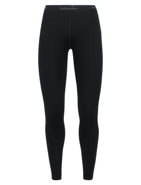 icebreaker Merino Base Layer Women's 260 Tech Leggings Tights - Black