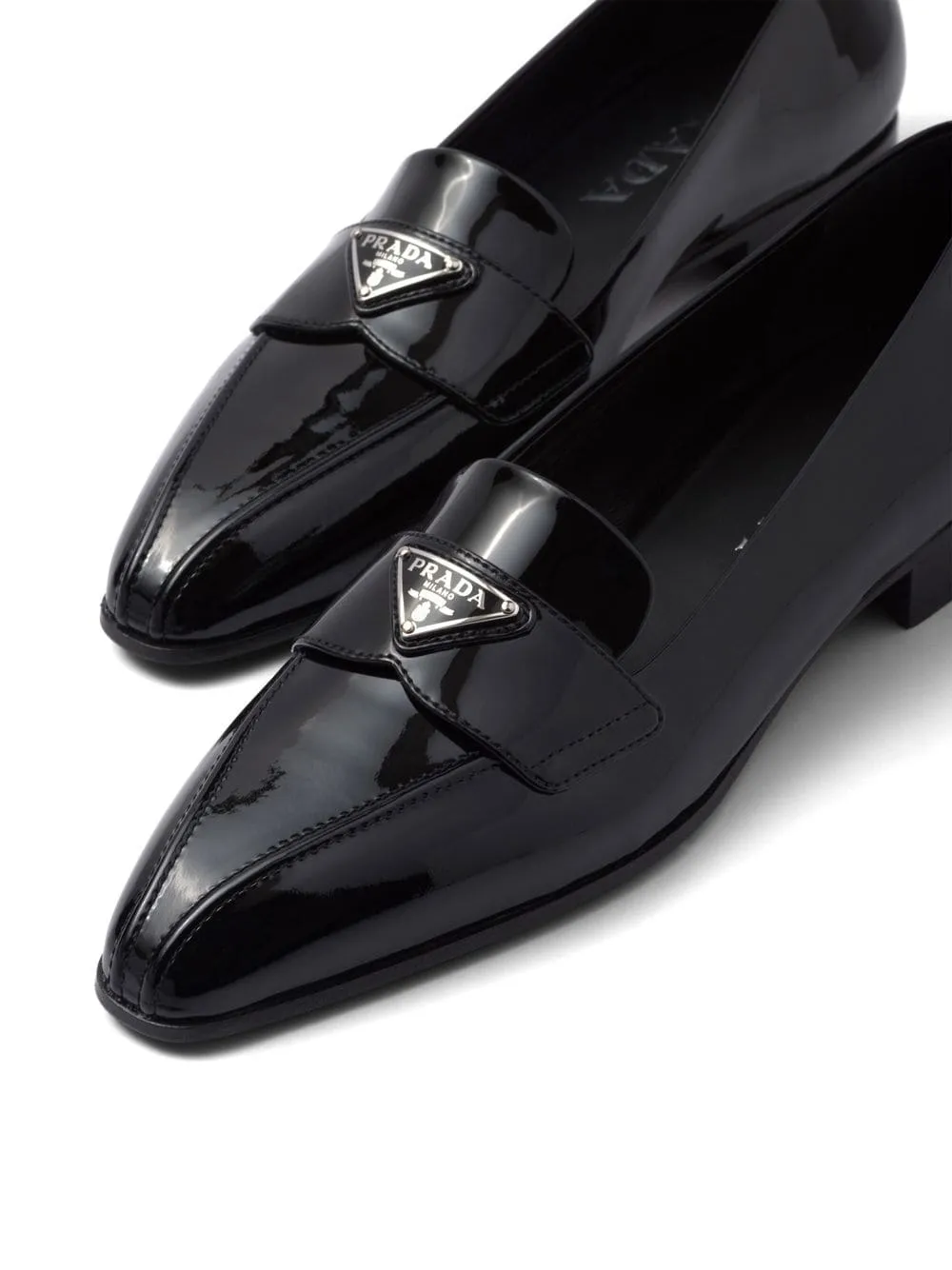 LOGO-PLAQUE PATENT-LEATHER LOAFERS