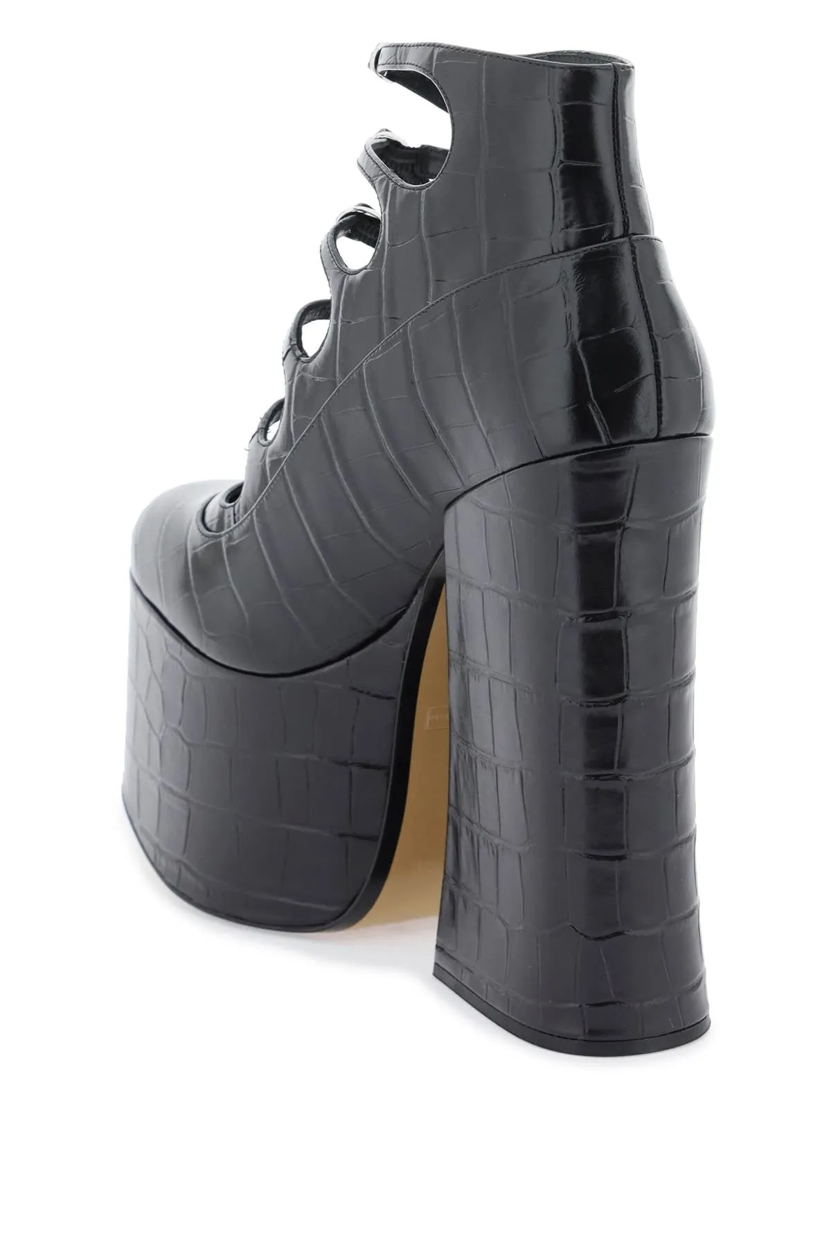 Marc jacobs the croc embossed kiki ankle boots