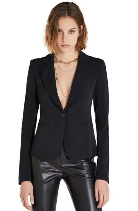 Nero Single breasted blazer