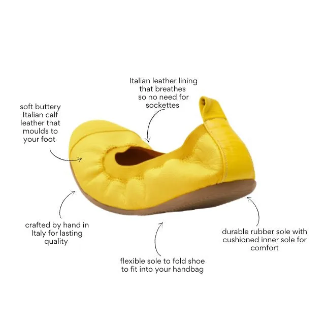 Oriana - Yellow Ballet Flat