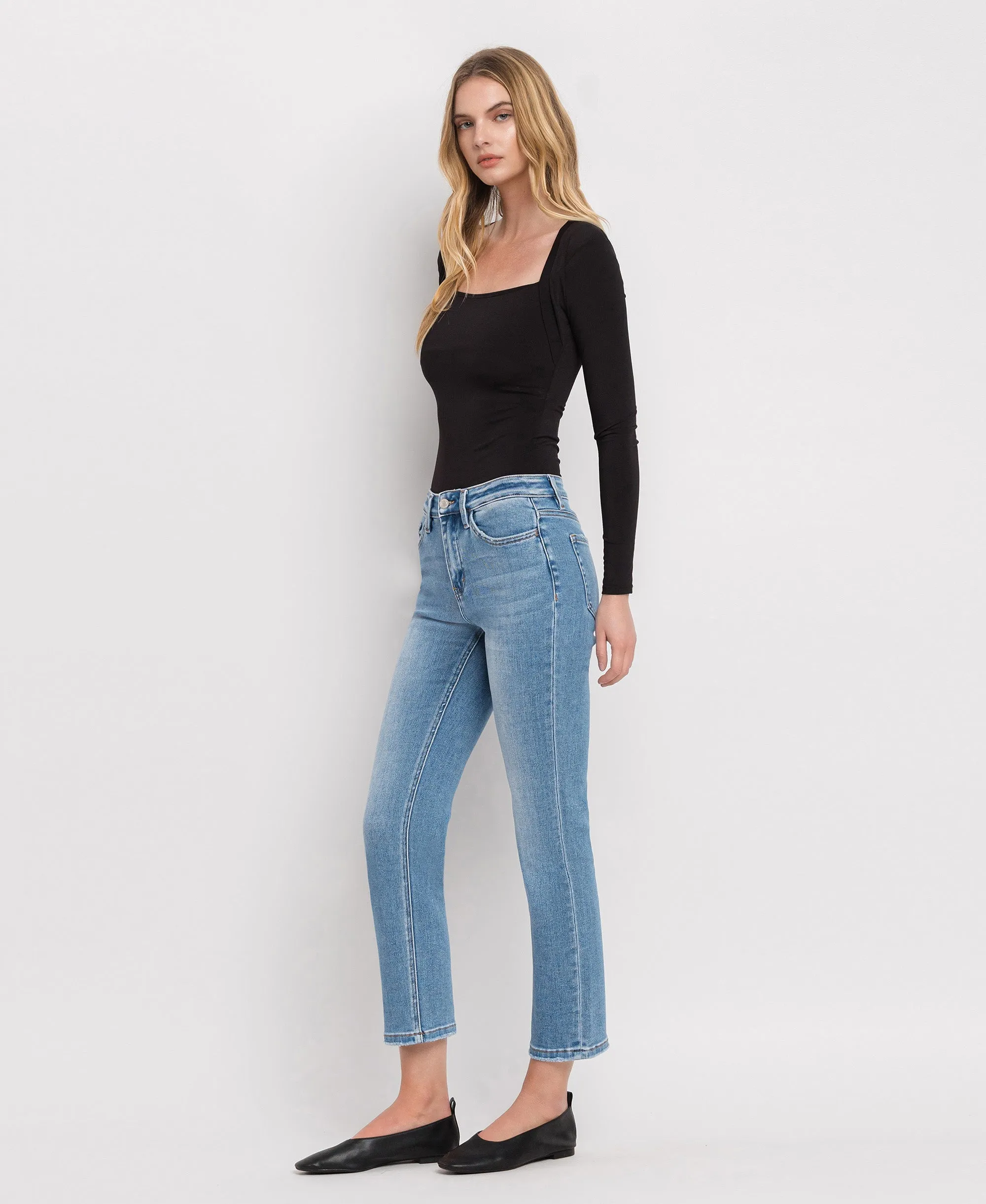 Perfect For Now - High Rise Crop Slim Straight Jeans