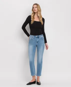 Perfect For Now - High Rise Crop Slim Straight Jeans