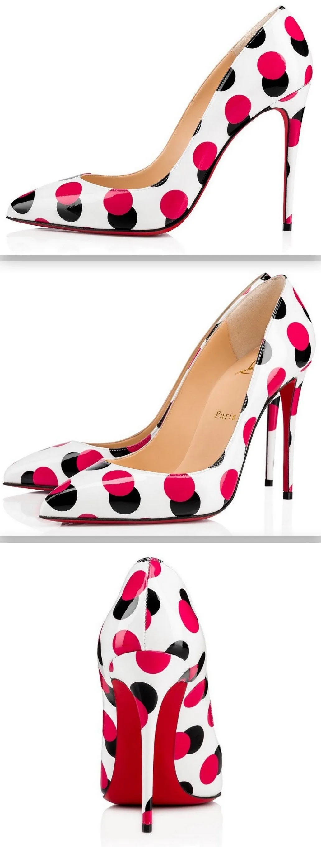 'Pigalle Follies' Patent Polkadots 100 mm Pumps