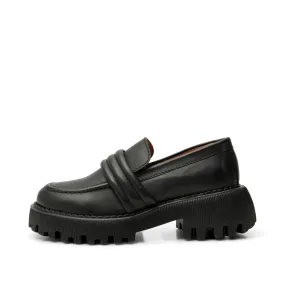 Posey loafer læder - BLACK