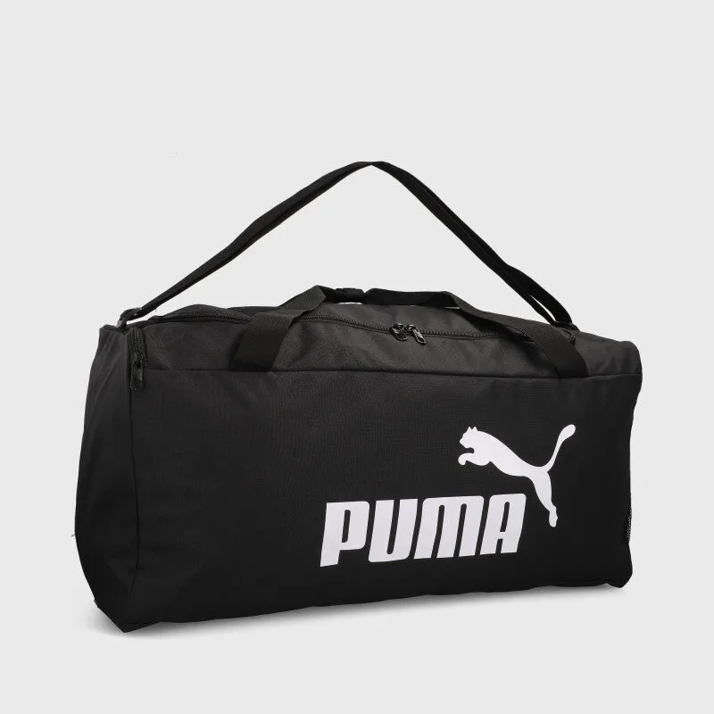 Puma Unisex Duffel Bag Black/White _ 171499 _ Black