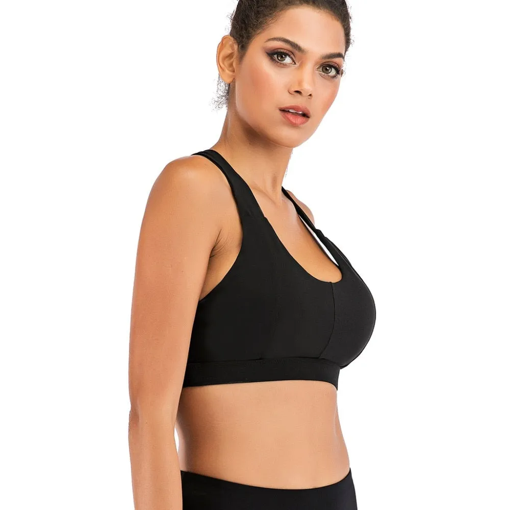 Scoopy Dip Flashy Back Sports Top