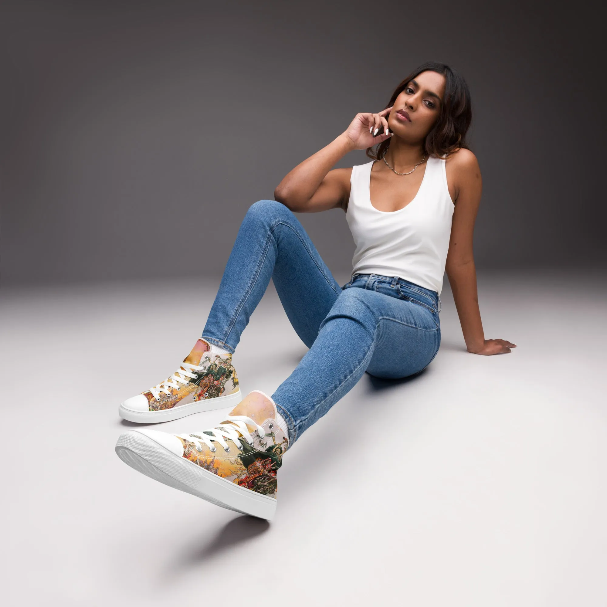 Soul Music Women’s high top canvas shoes - Free Shipping *US SIZES SHOWN! USE CHART!