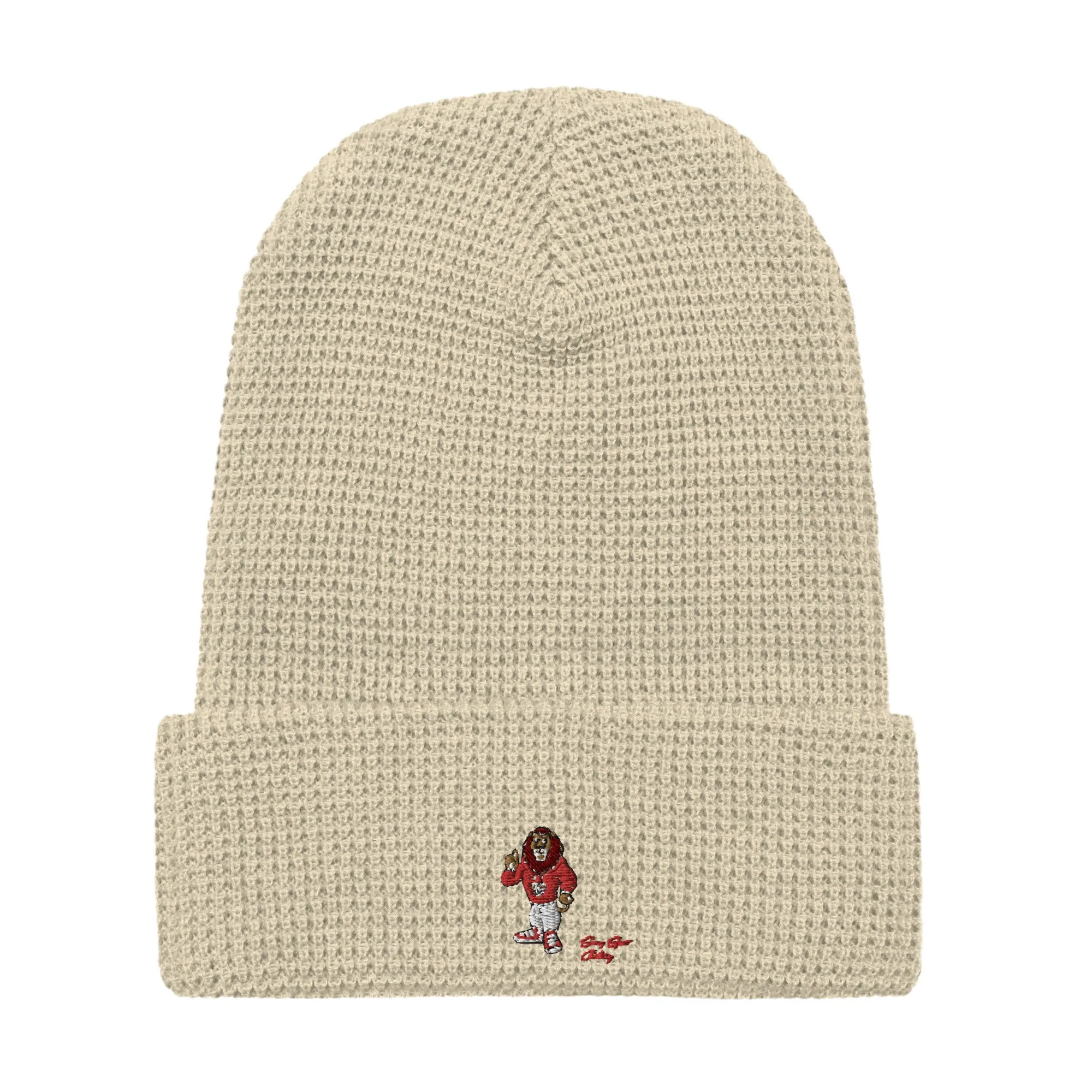 Swag Lion Embroidered Waffle beanie