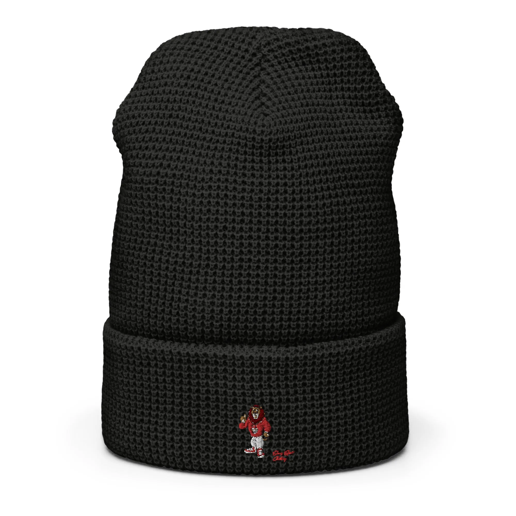 Swag Lion Embroidered Waffle beanie