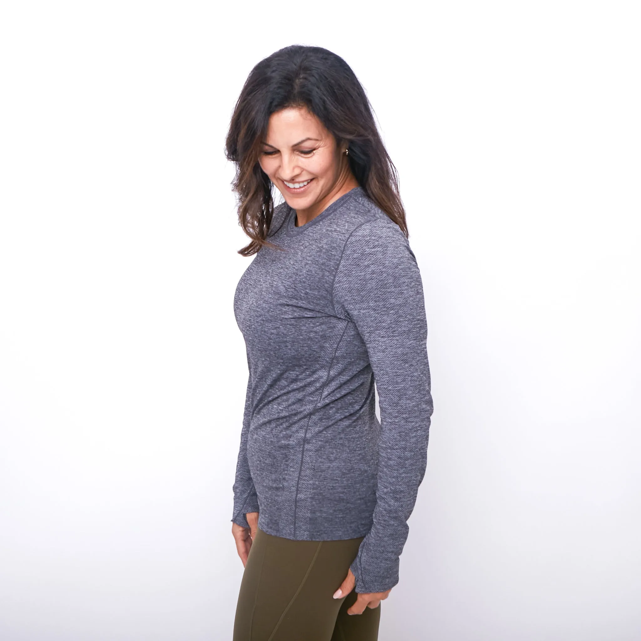 Tempo Long Sleeve - Heathered Gray